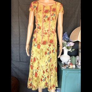 FASHION INSTINCT 2 piece blouse and skirt 2X